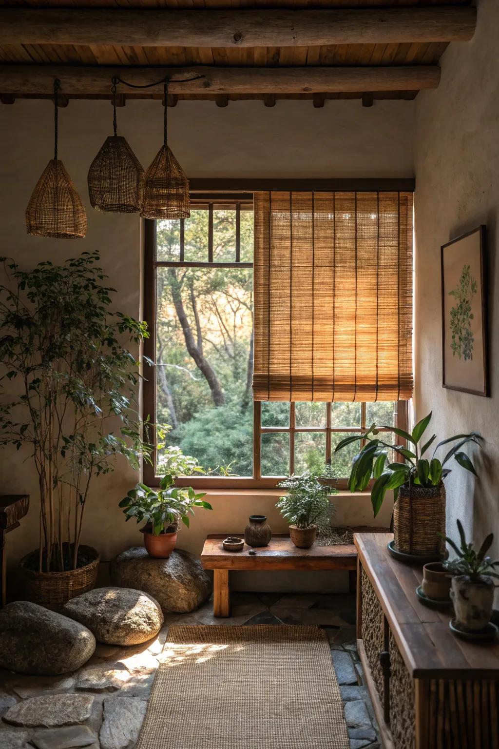 Cane solutions infuse innate texture indoors.