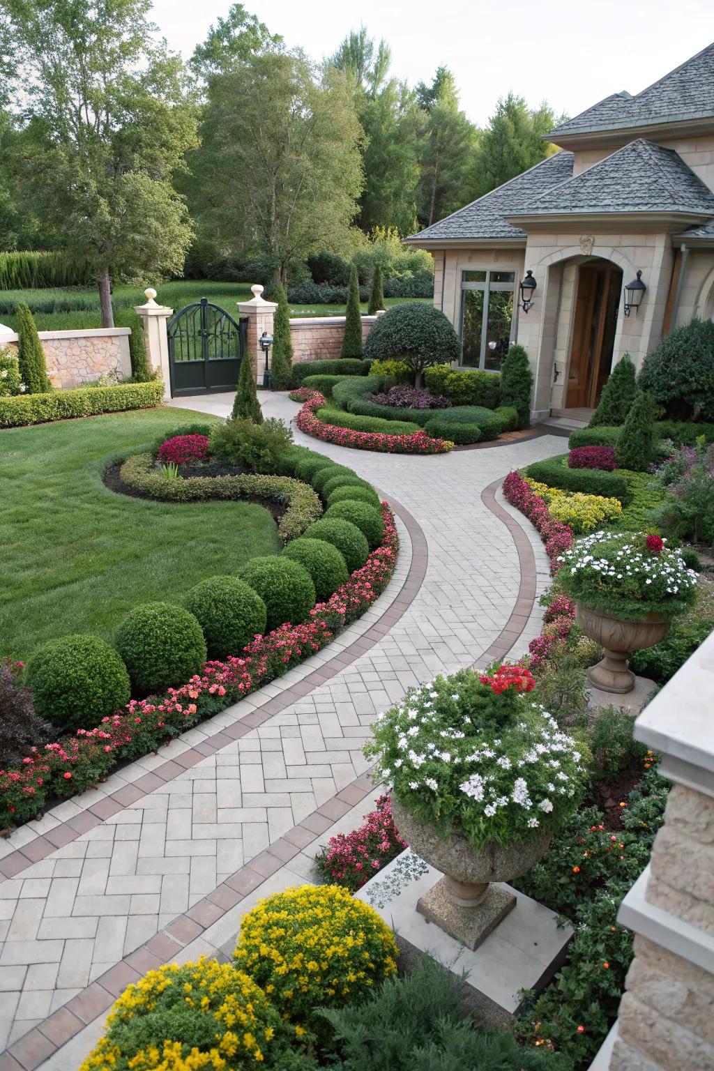 A balanced layout that creates harmony in the garden.