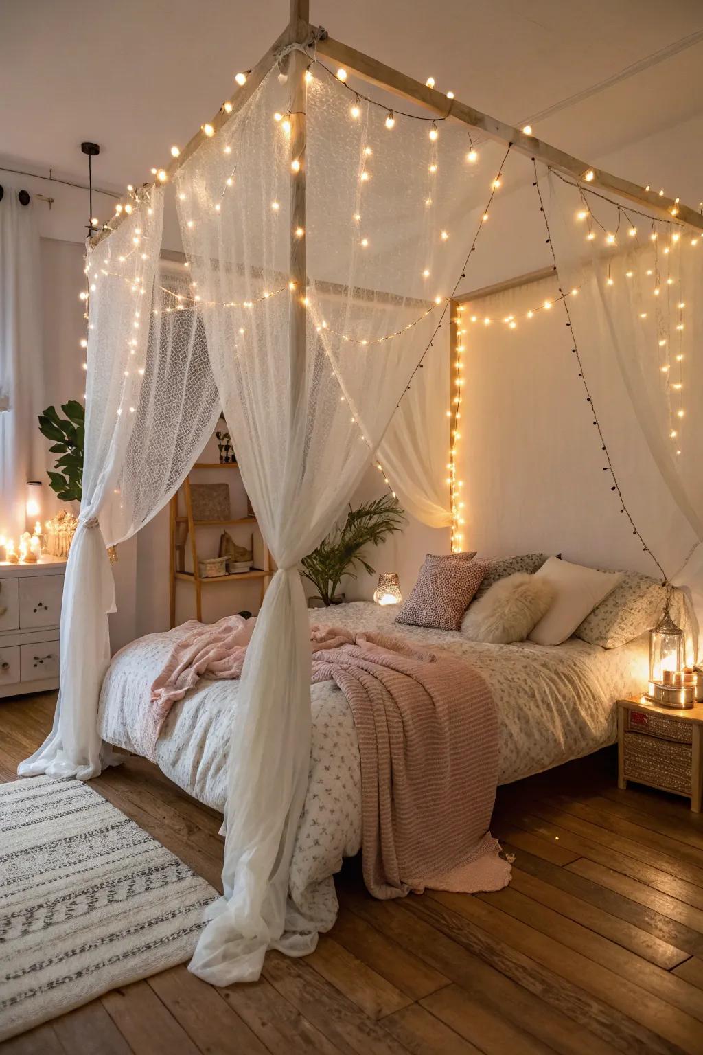 Infuse your room with whimsical fairy lights.