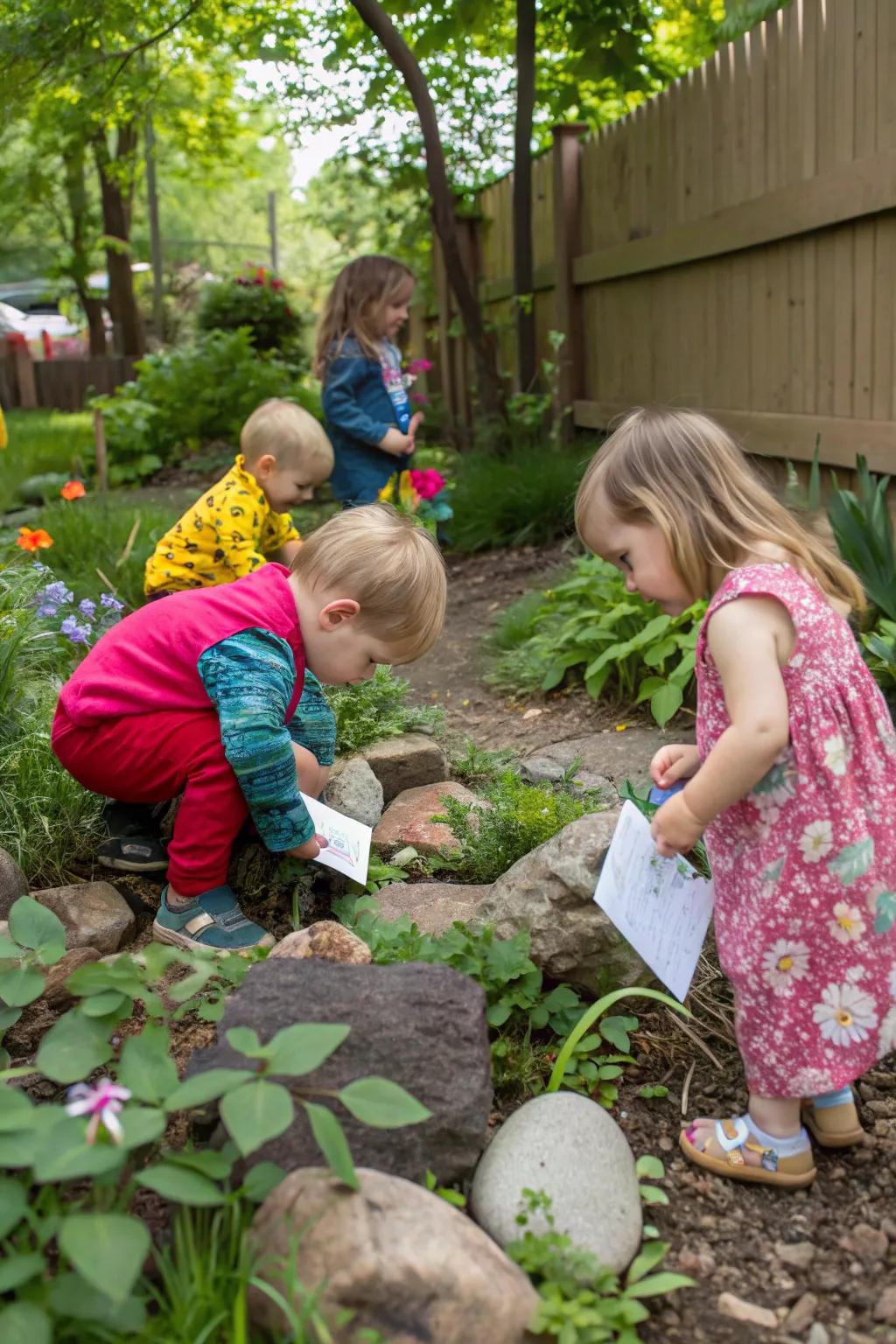 A nature-inspired scavenger hunt sparking curiosity and adventure.