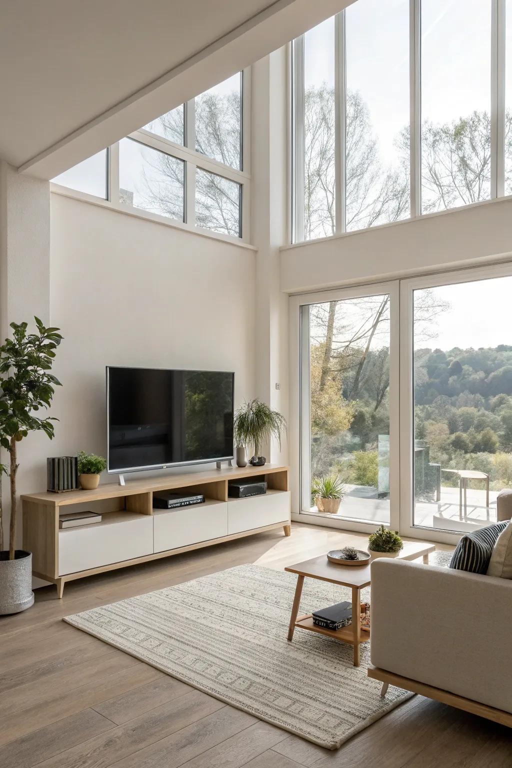 An open space is the key for a great place to relax.