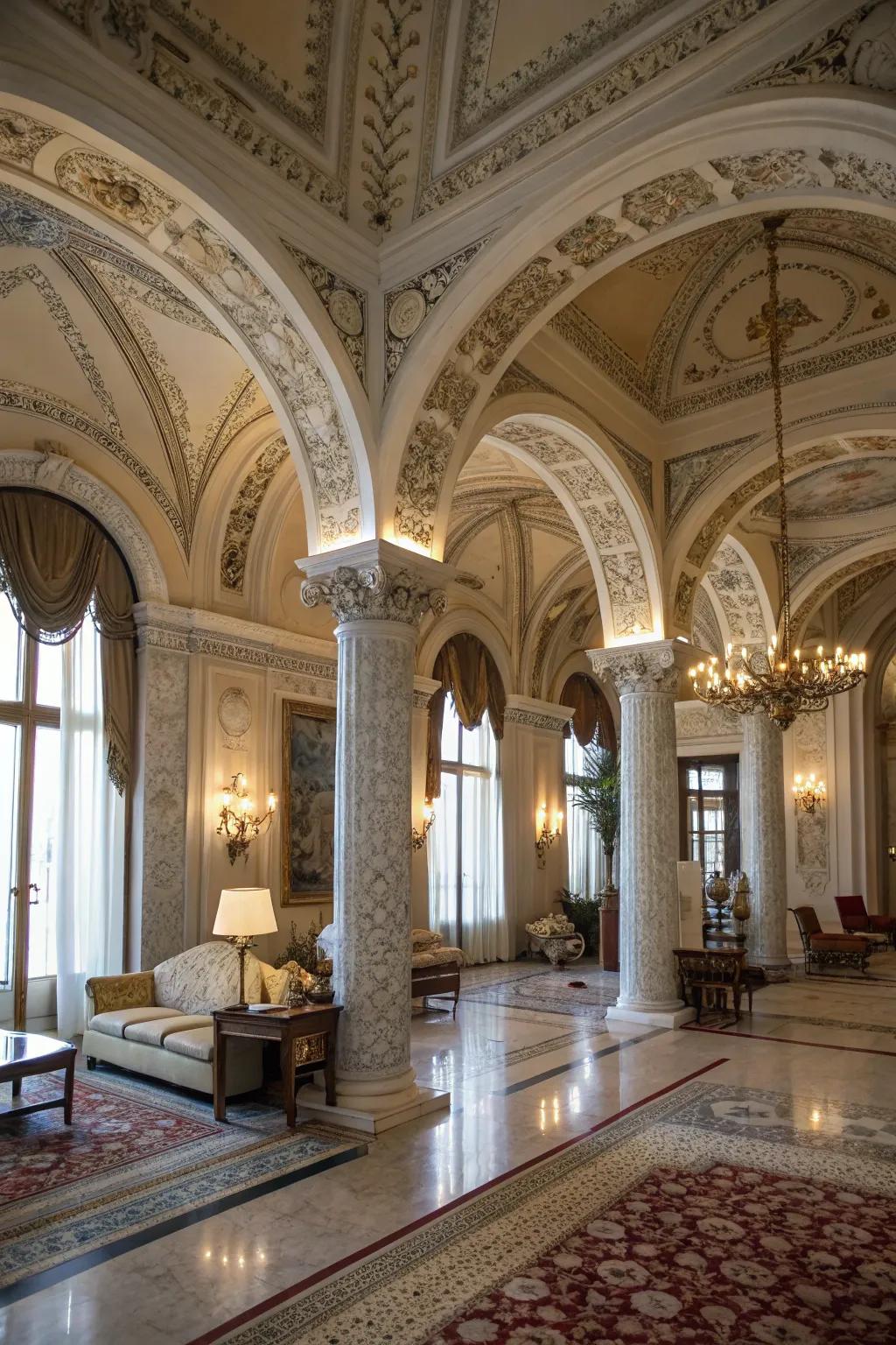 Architectural specifics that add a classical Venetian resonance.