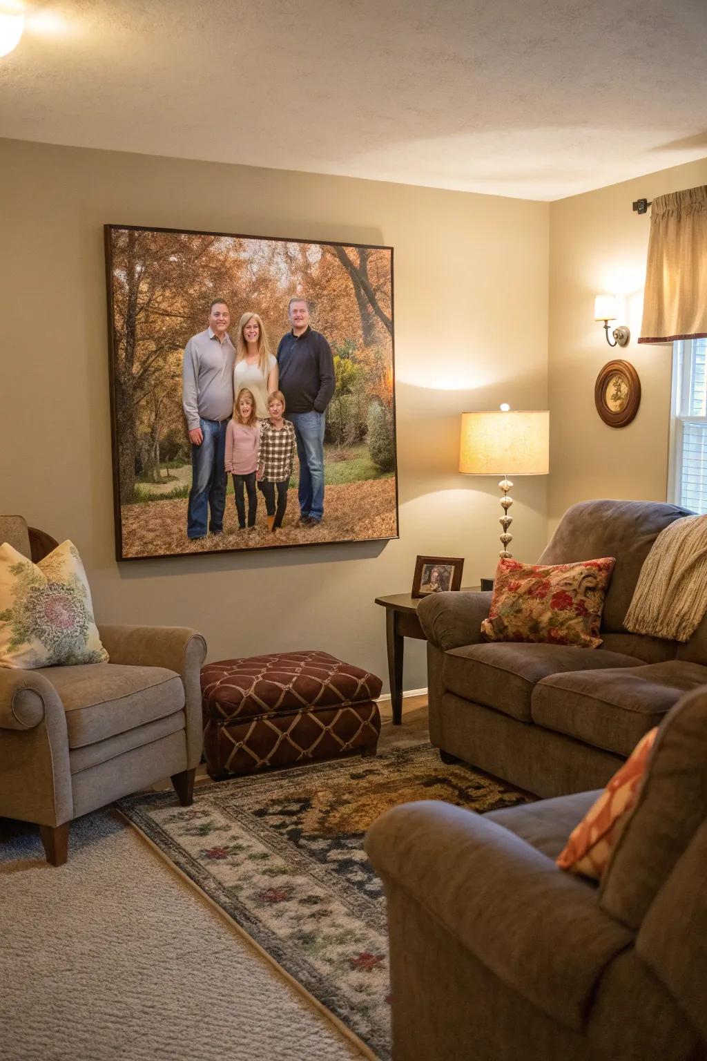 Customized art makes your decor distinctively yours.