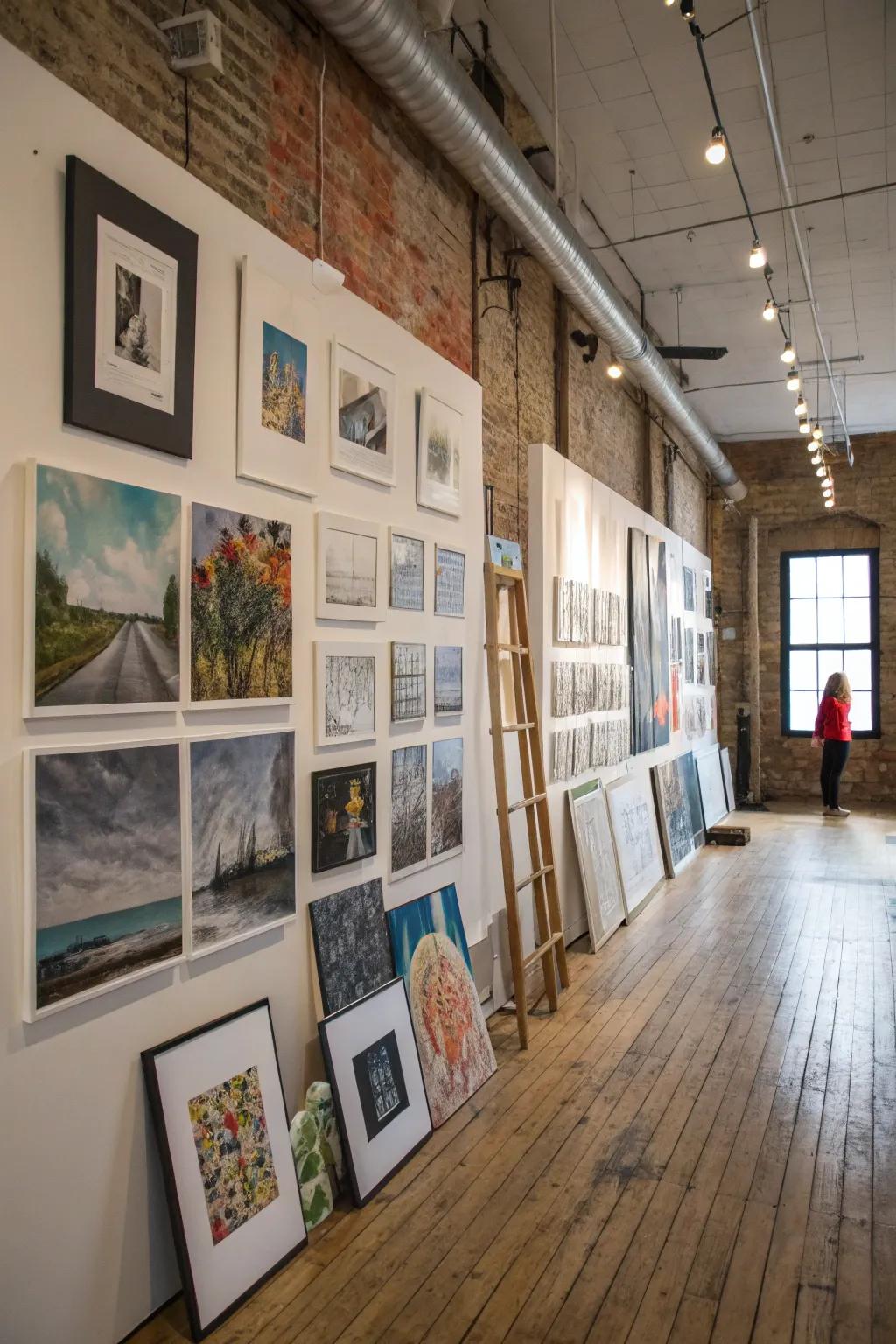 Art without frames, exuding an easygoing elegance.