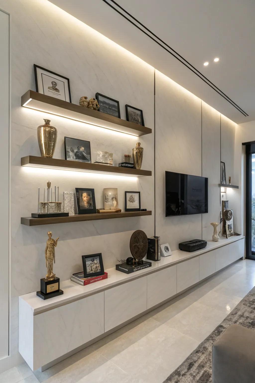 Simple drifting boards for a modern wall of fame.