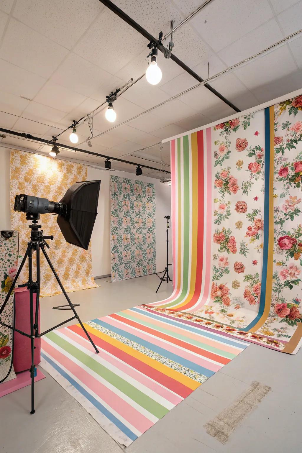 Overlapping styles make vibrant visuals.