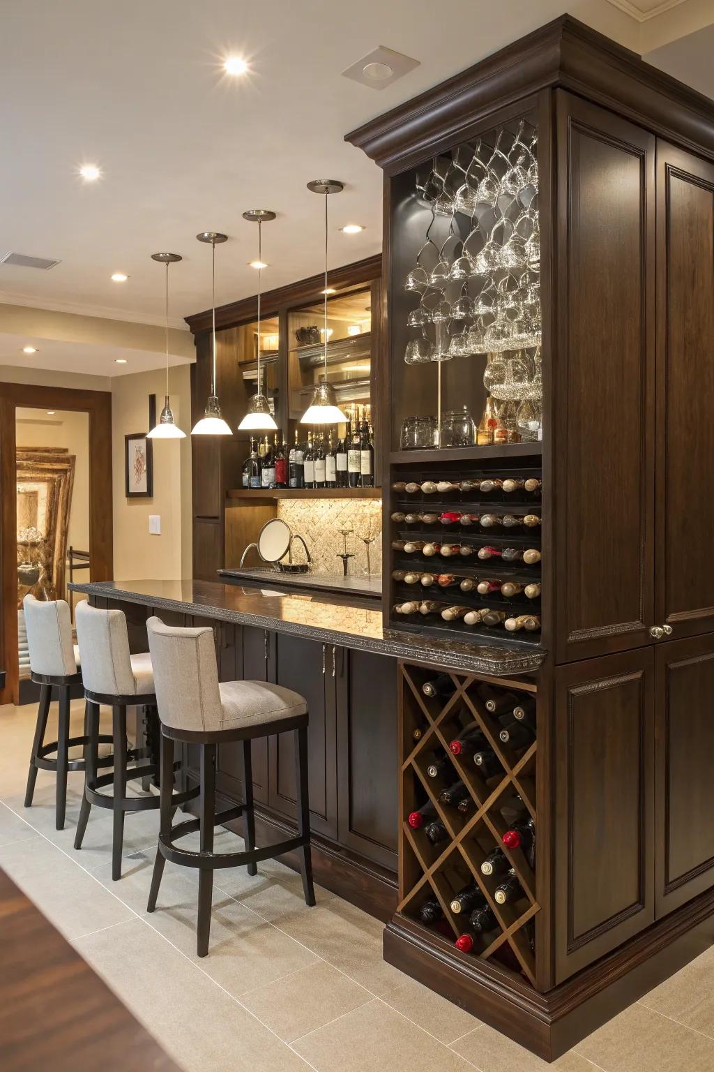 Practical fixtures offer more than just storage.