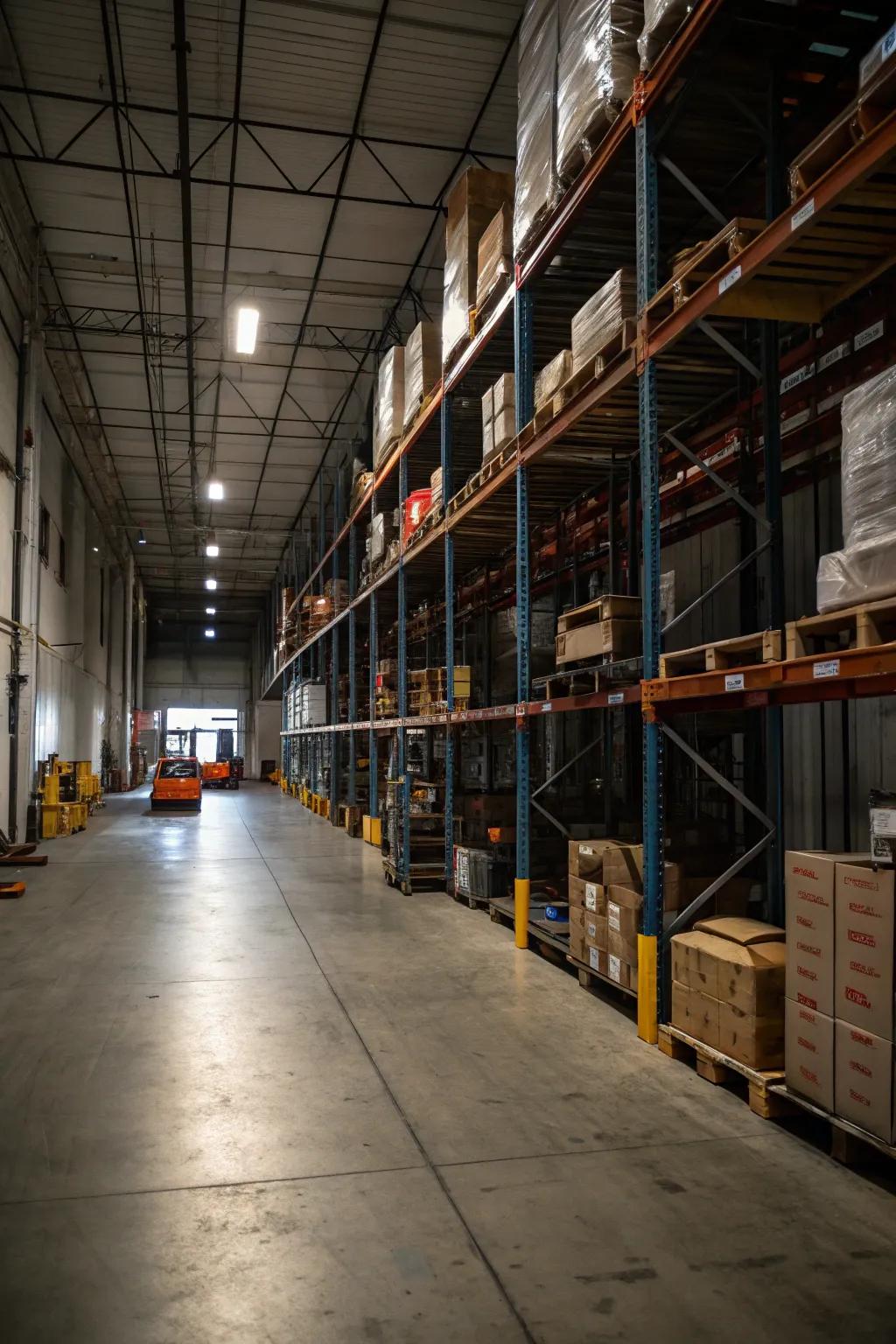 Overhead allocation utilizes often ignored space for reduced use articles.