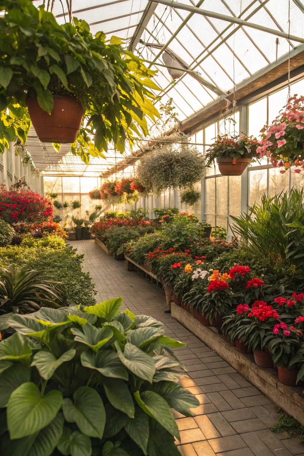 Escape to a green sanctuary with an indoor garden.