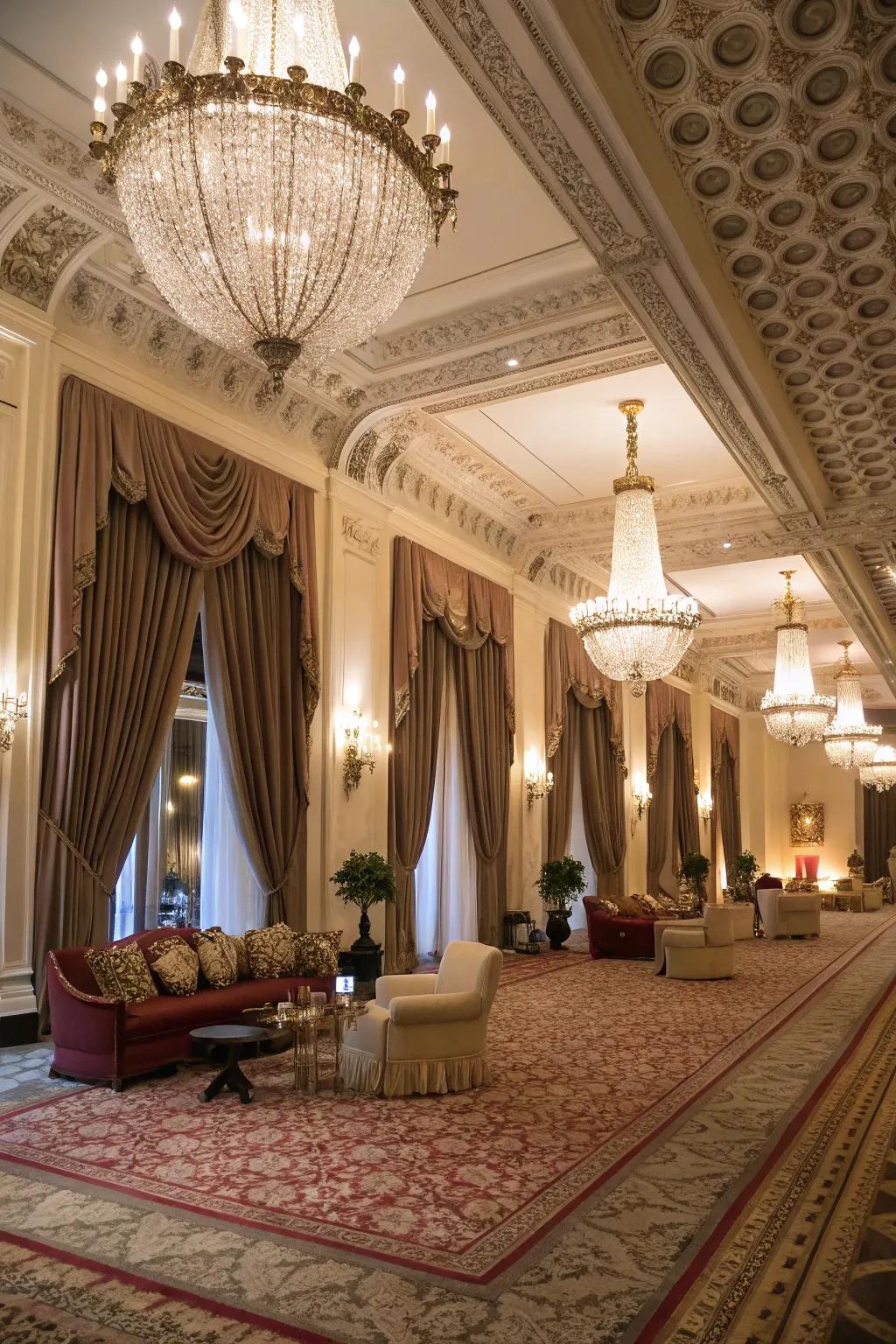 Add drama and elegance with full-length panels.