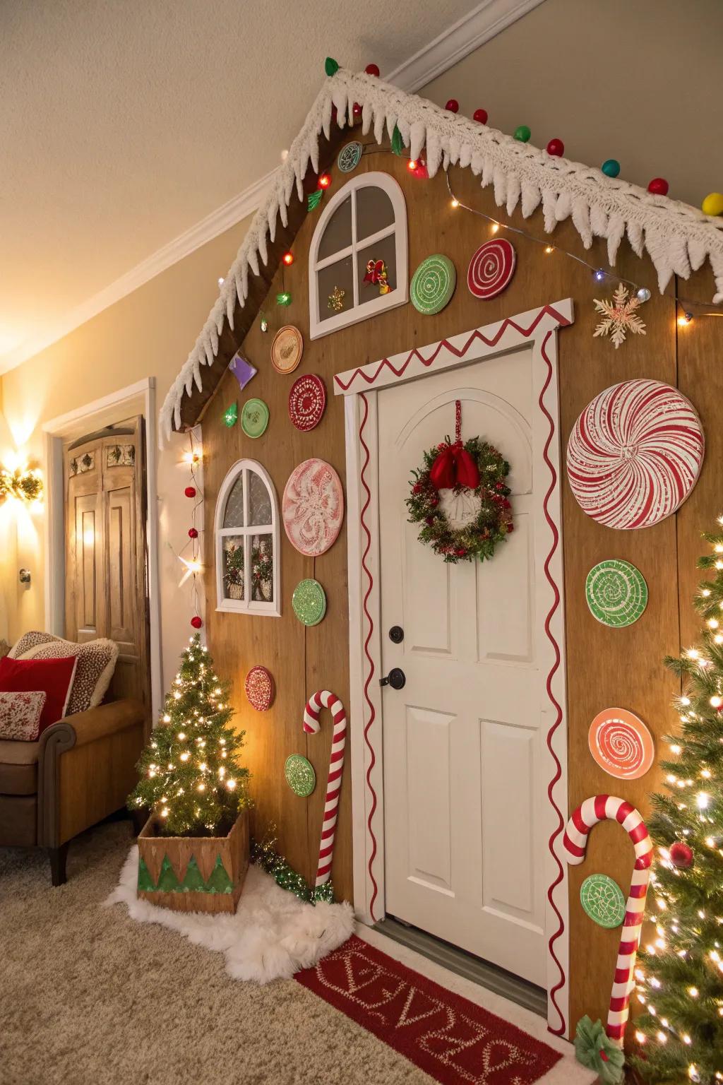 A charming sugared bread door to excite young and old.