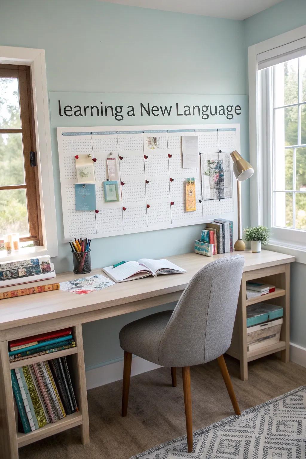 Enhance learning with a focused vocabulary display that targets specific goals.
