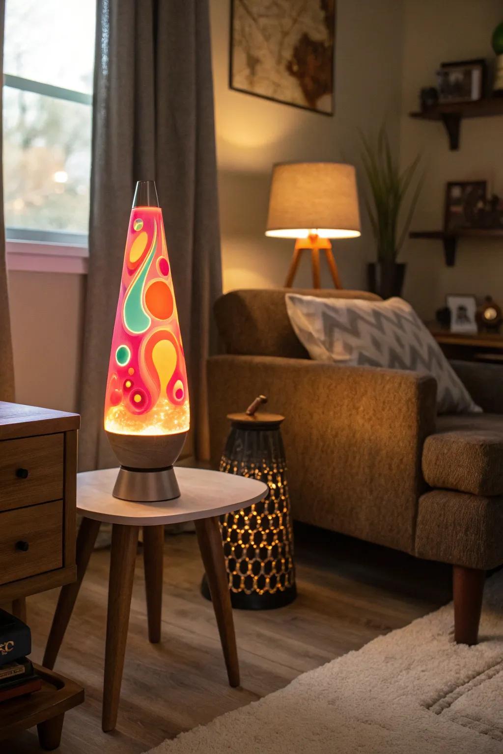 Molten lamps add a dynamic and vibrant accent to your Y2K area.