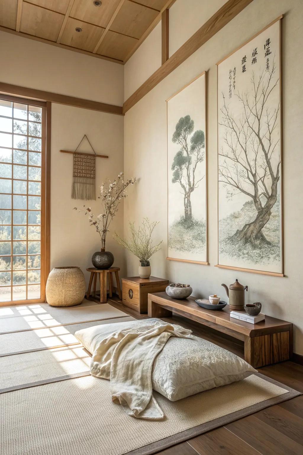 Let your walls speak the language of simplicity and peace.