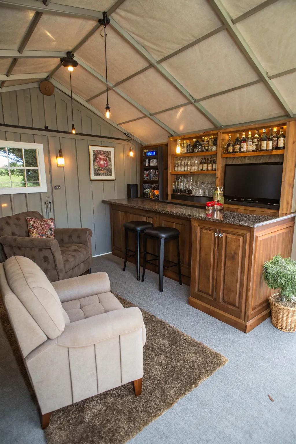 A man-space escape with personal touches for the ultimate hideaway.