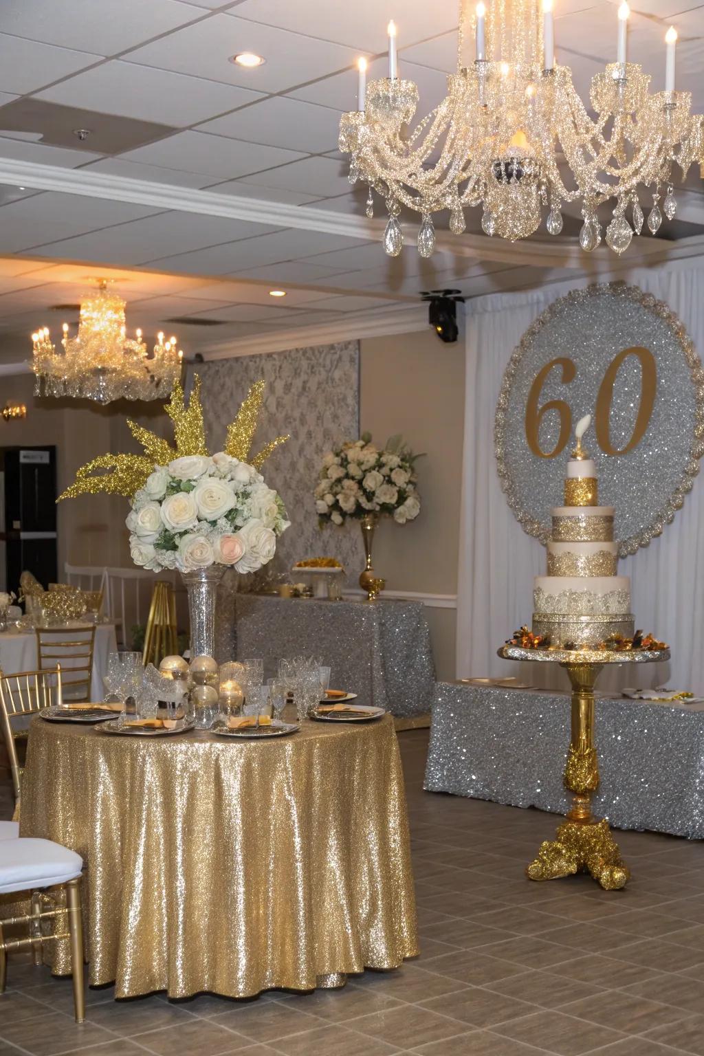 Glam it up with metallic colors.