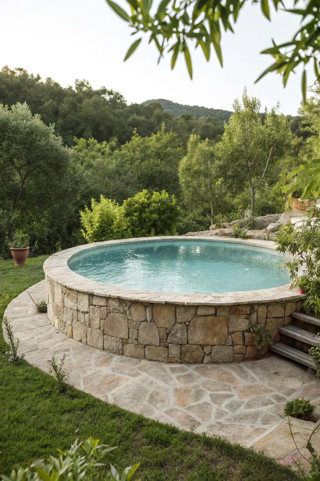 Crushed rock delivers a strong and enduring pool base.