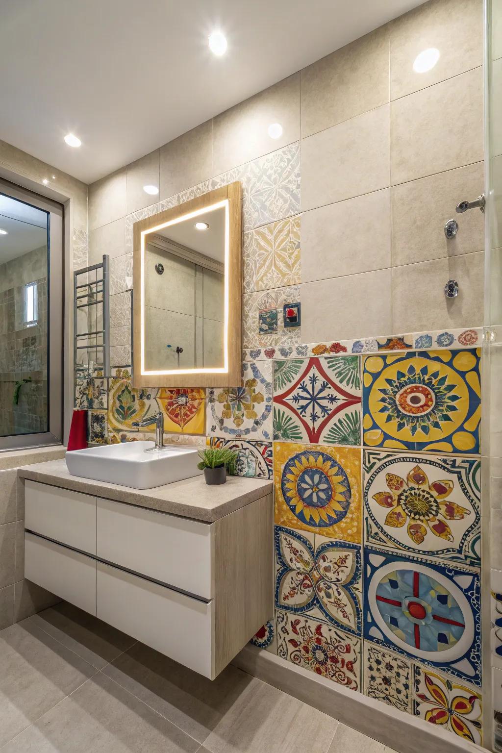 Handmade pieces craft a distinctive and inventive focal point.