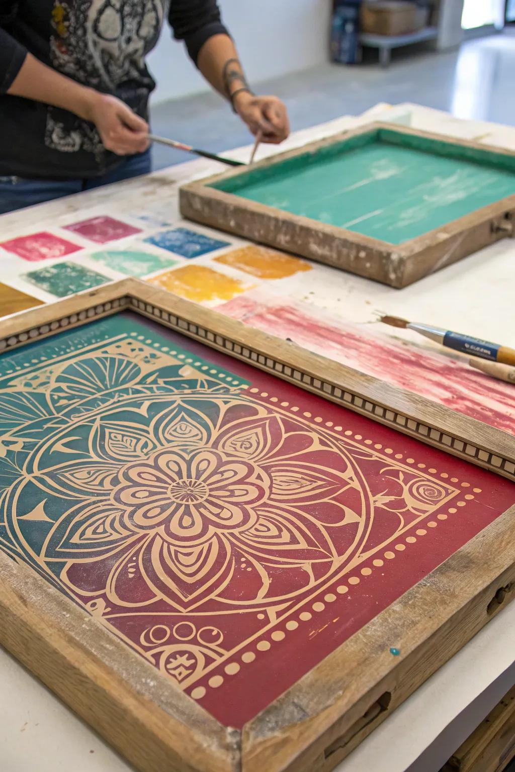 Uncover concealed colors through the sgraffito technique.