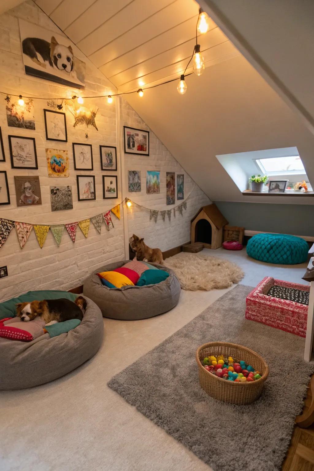 An attic retreat just for your pets.