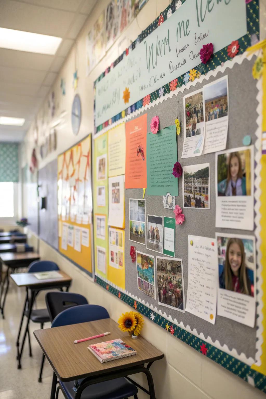 Motivational board that uplifts and inspires.