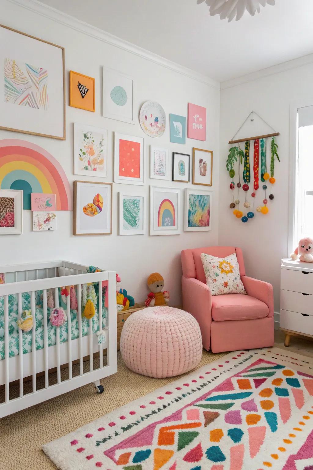Unleash creativity with an art-inspired nursery.