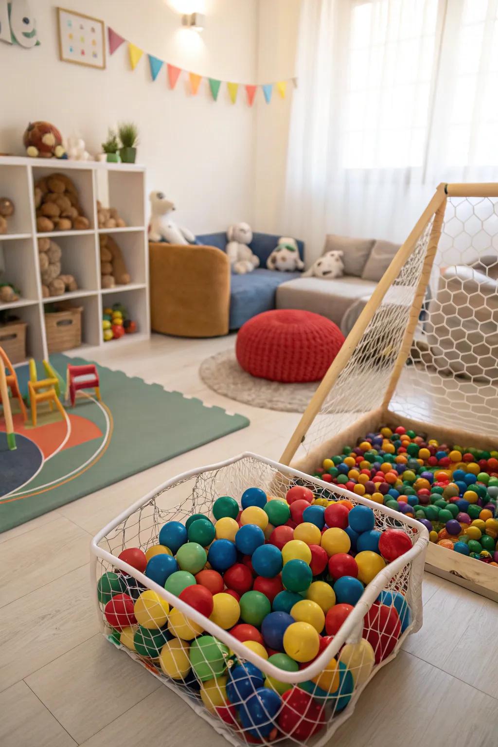 An engagement corner offers a dedicated space for fun exploration.