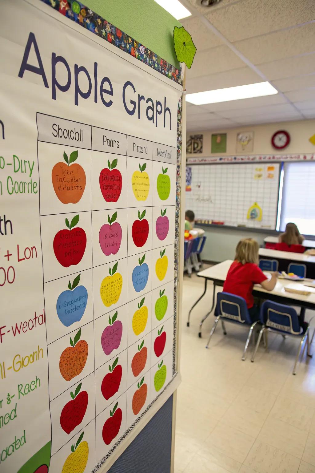 Integrate mathematics with a lively and interactive fruit chart.