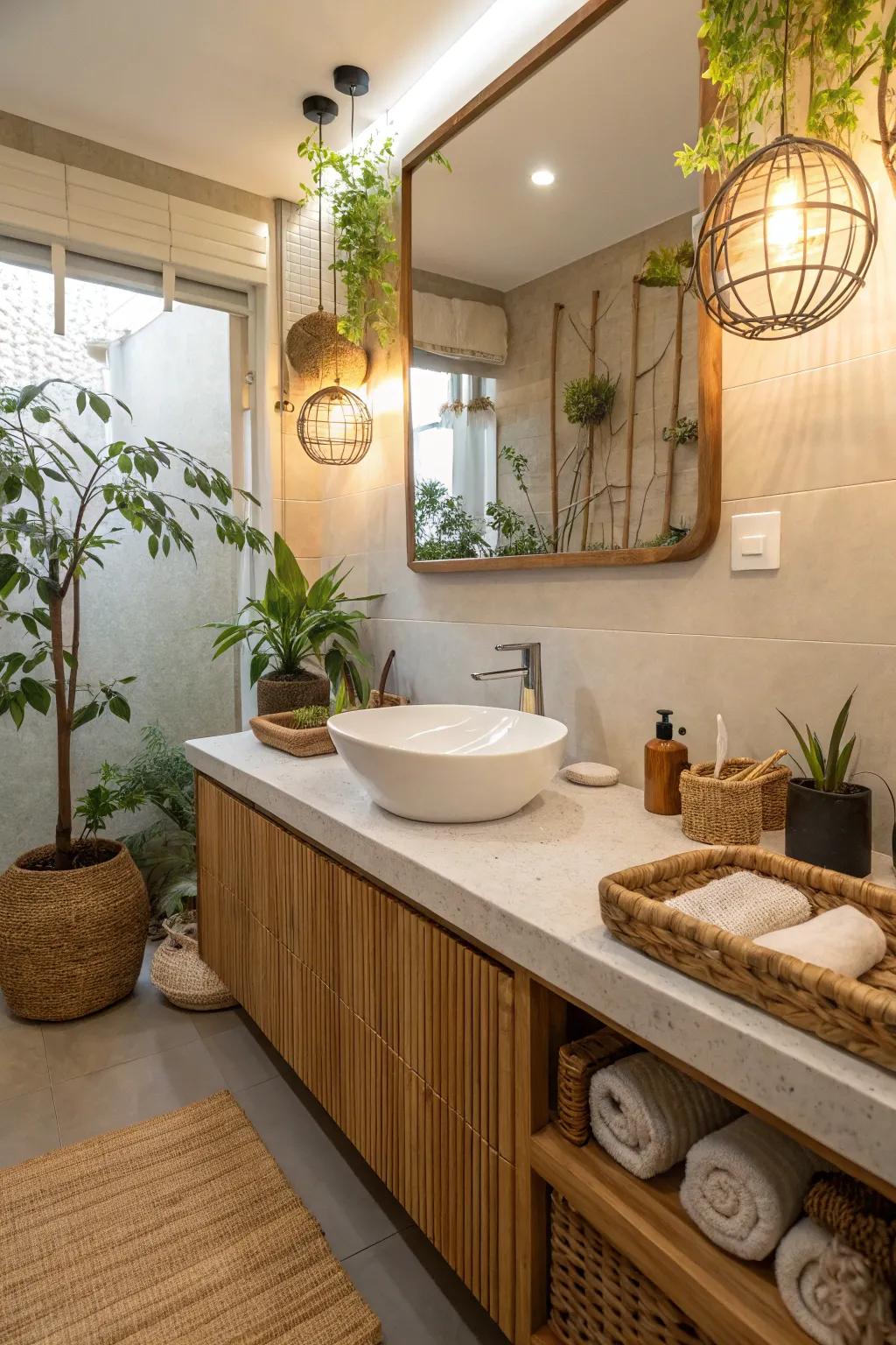 Reedwood countertops present a sustainable and fashionable choice.