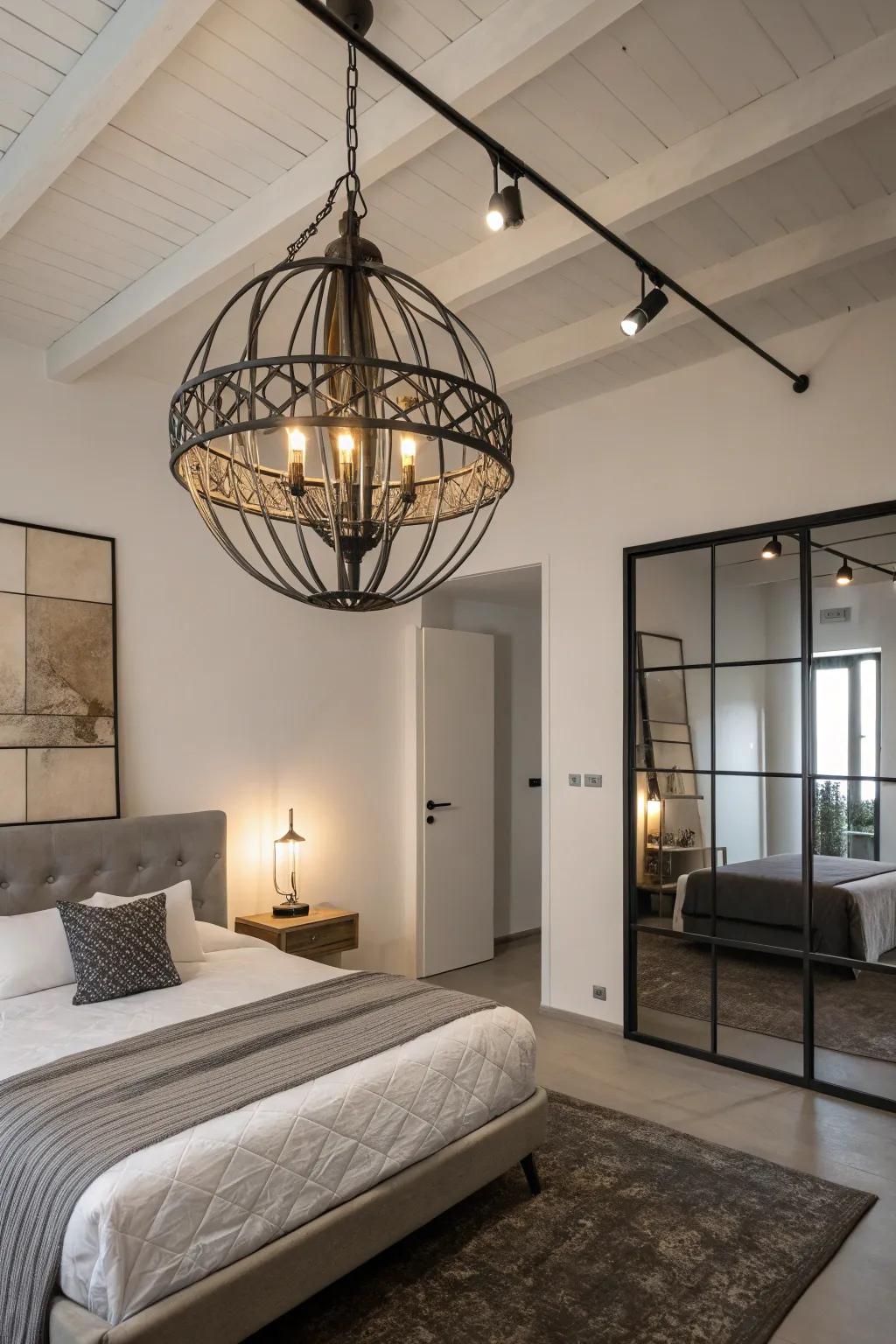 Achieve simplicity with a minimalist metal fixture.