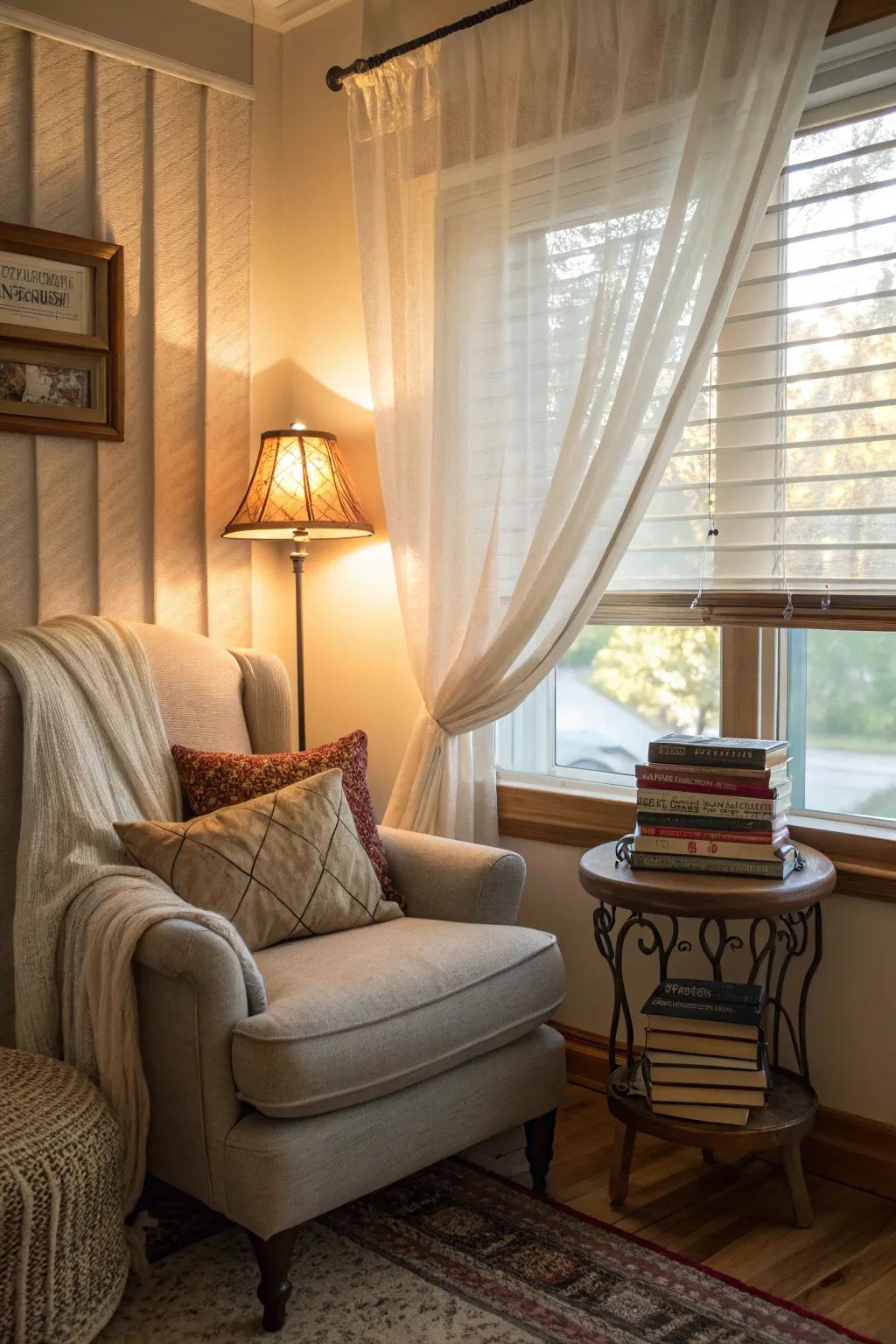 Coverings transforming your reading corner into an inviting, snug space.
