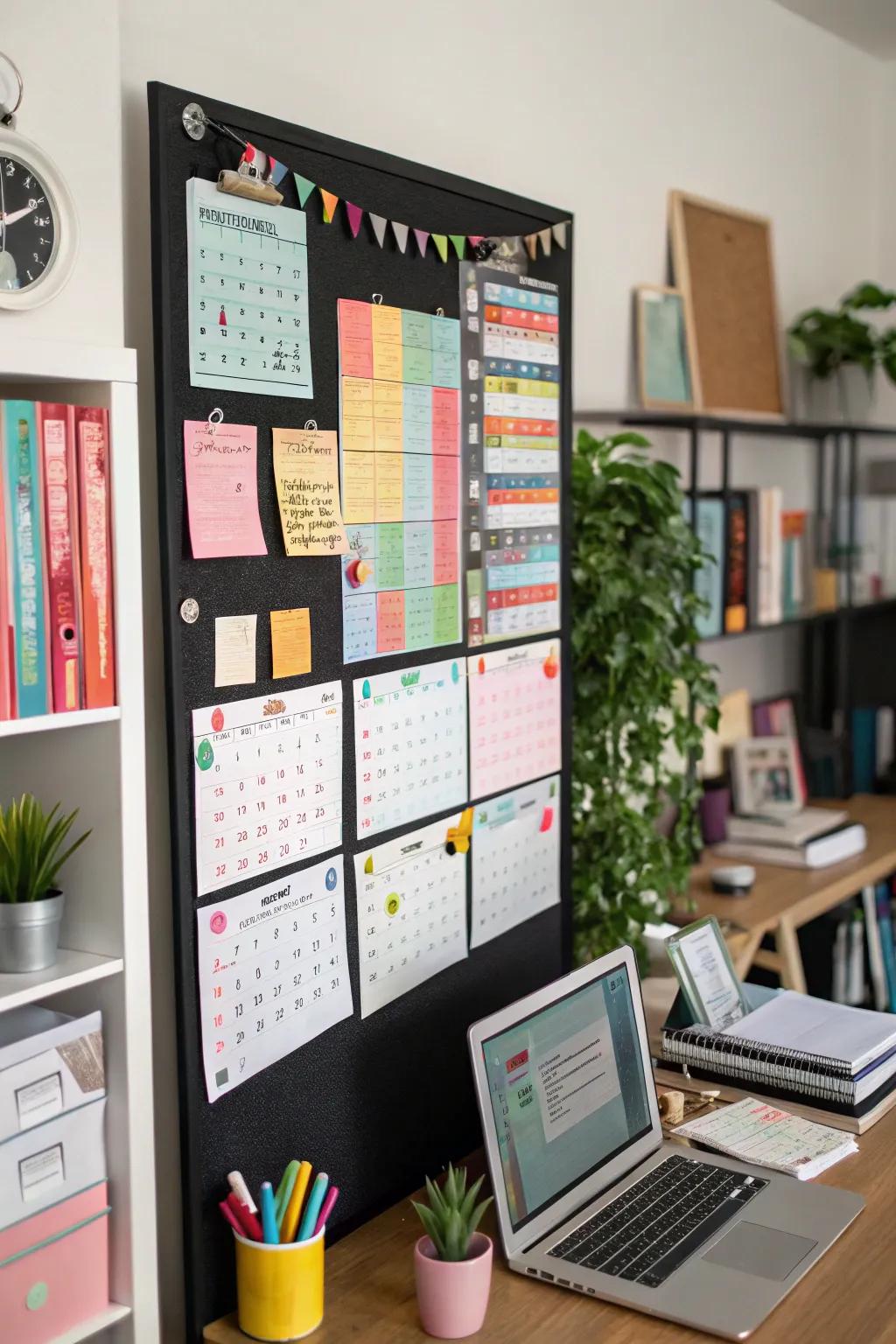 Maintain life organization and reduce stress through a functional pinboard.