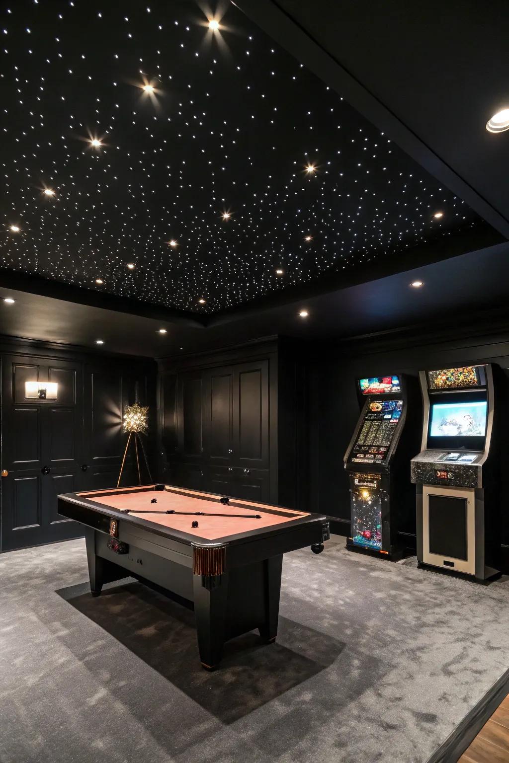 Unique highlight features, such as a starlit ceiling, heighten the room's immersive charm.