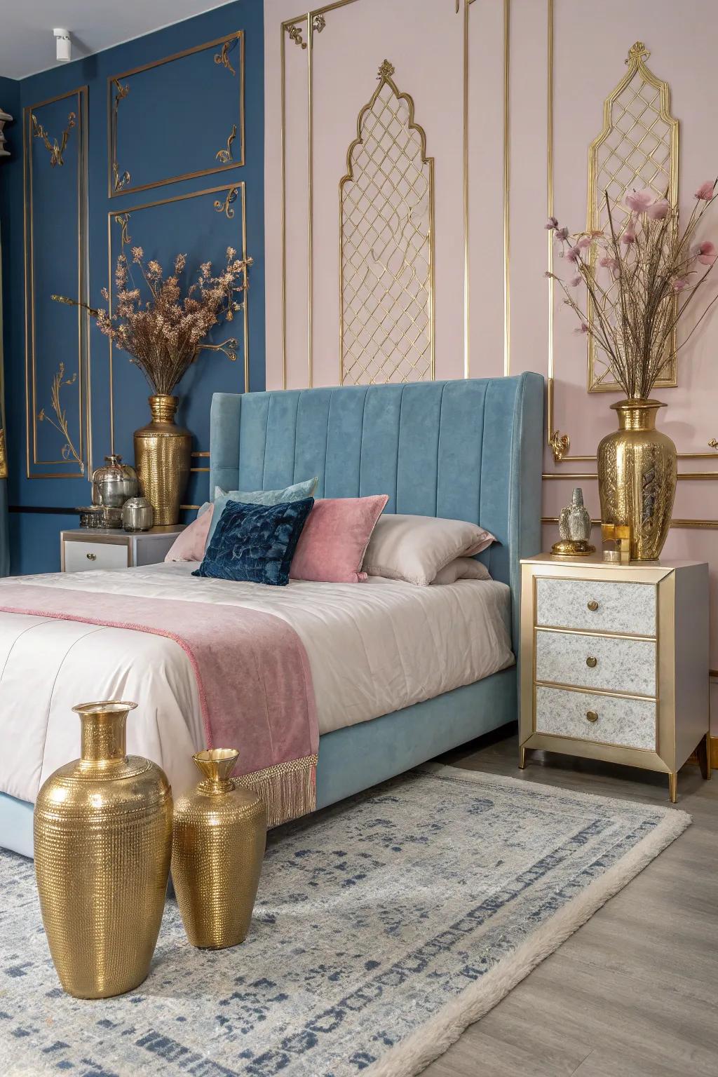 Metallic features introduce a hint of glamour and sophistication.