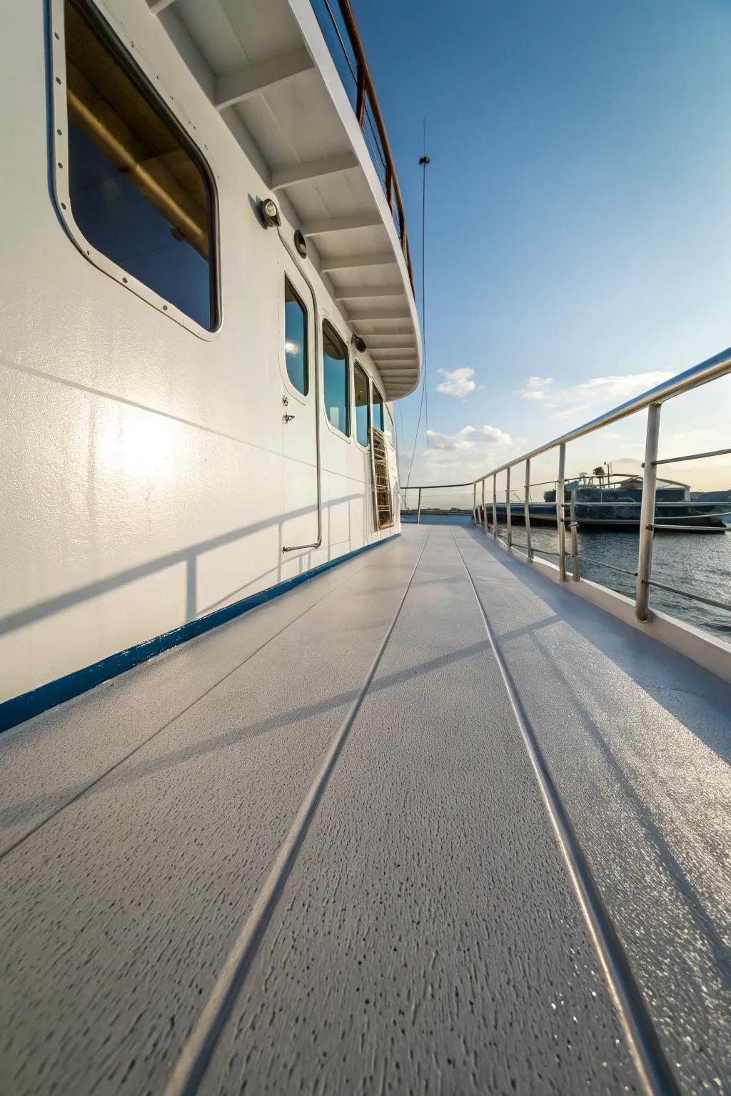 Anti-slip texture secures safety without diminishing style.
