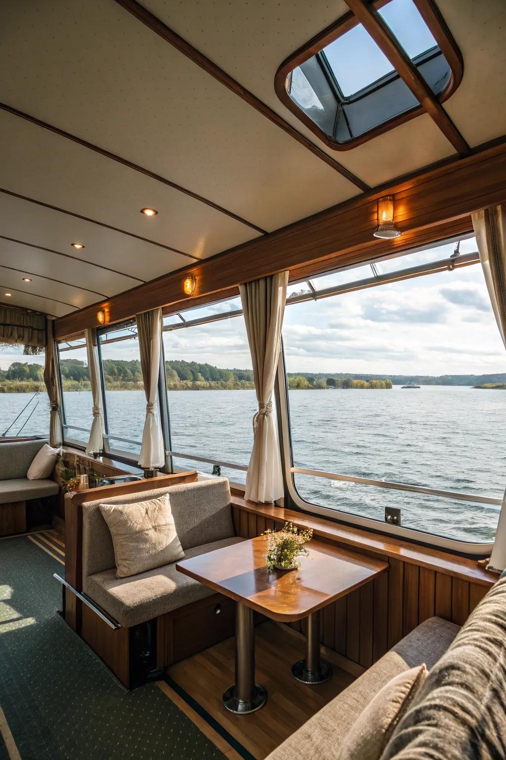 Windows that introduce natural light and offer stunning views.
