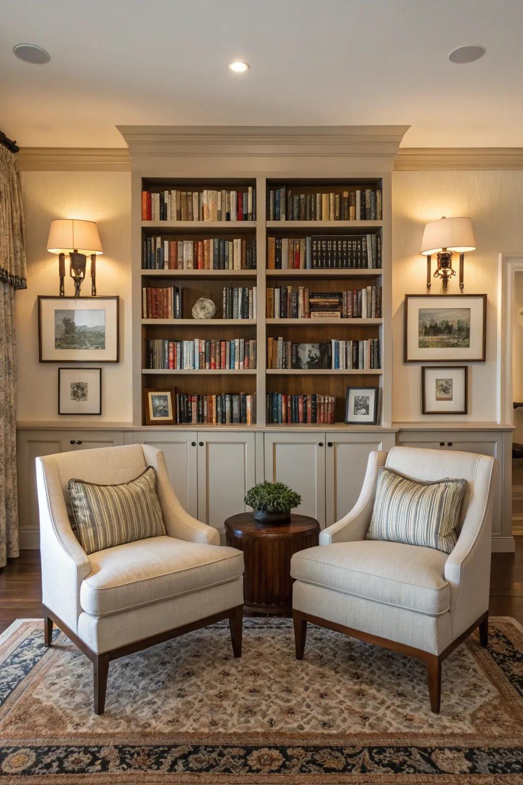 Symmetrical placements for a balanced aesthetic.