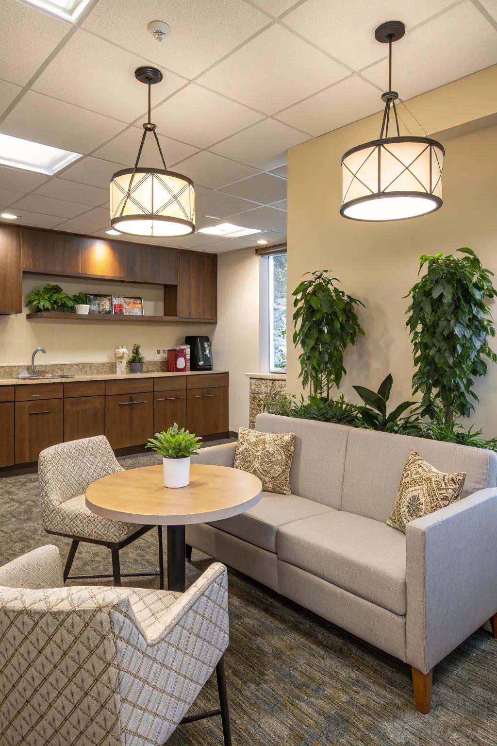 Proper lighting enhances the space’s functionality and vibe.