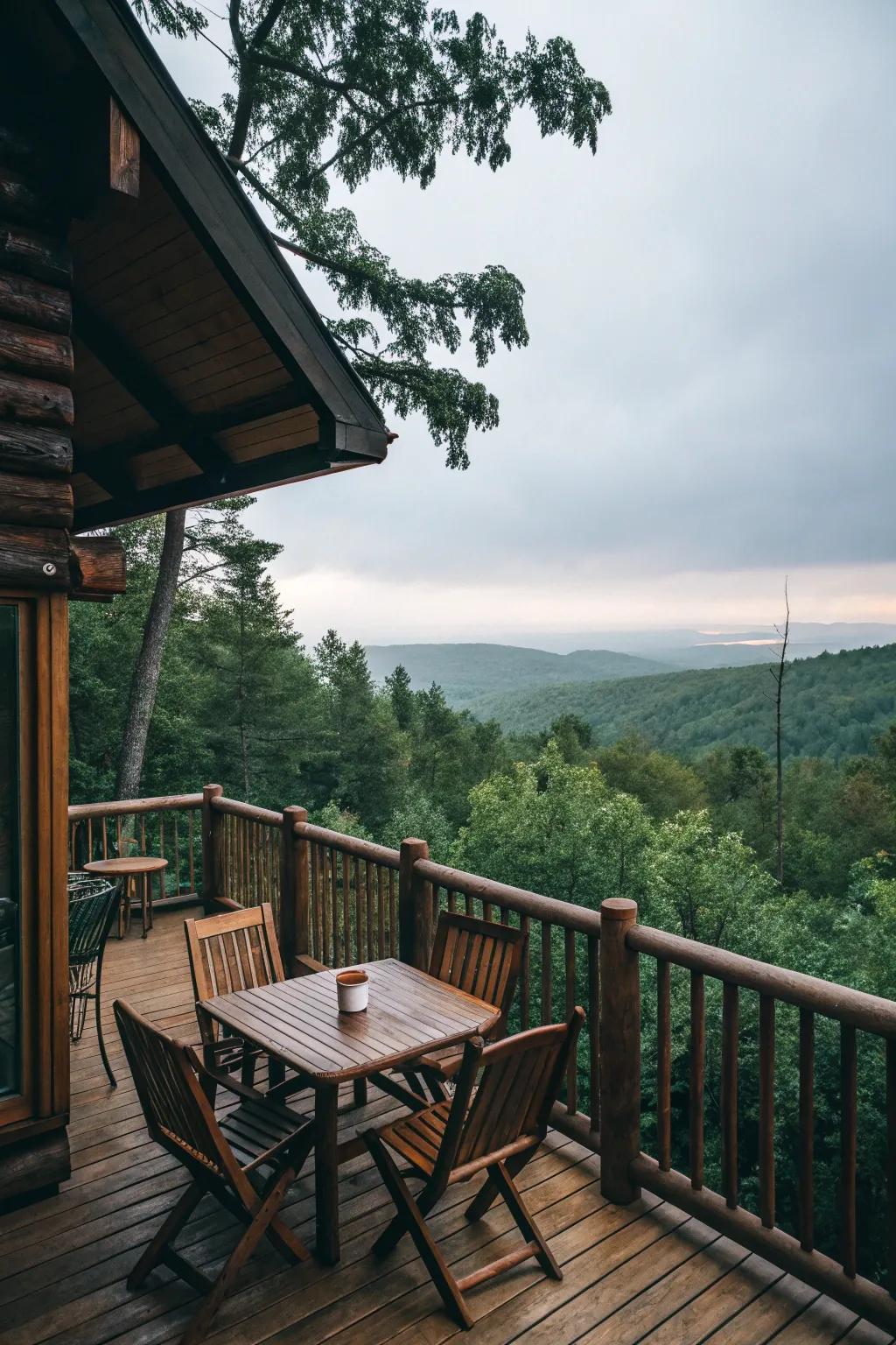 Outside living spaces connect you with nature.