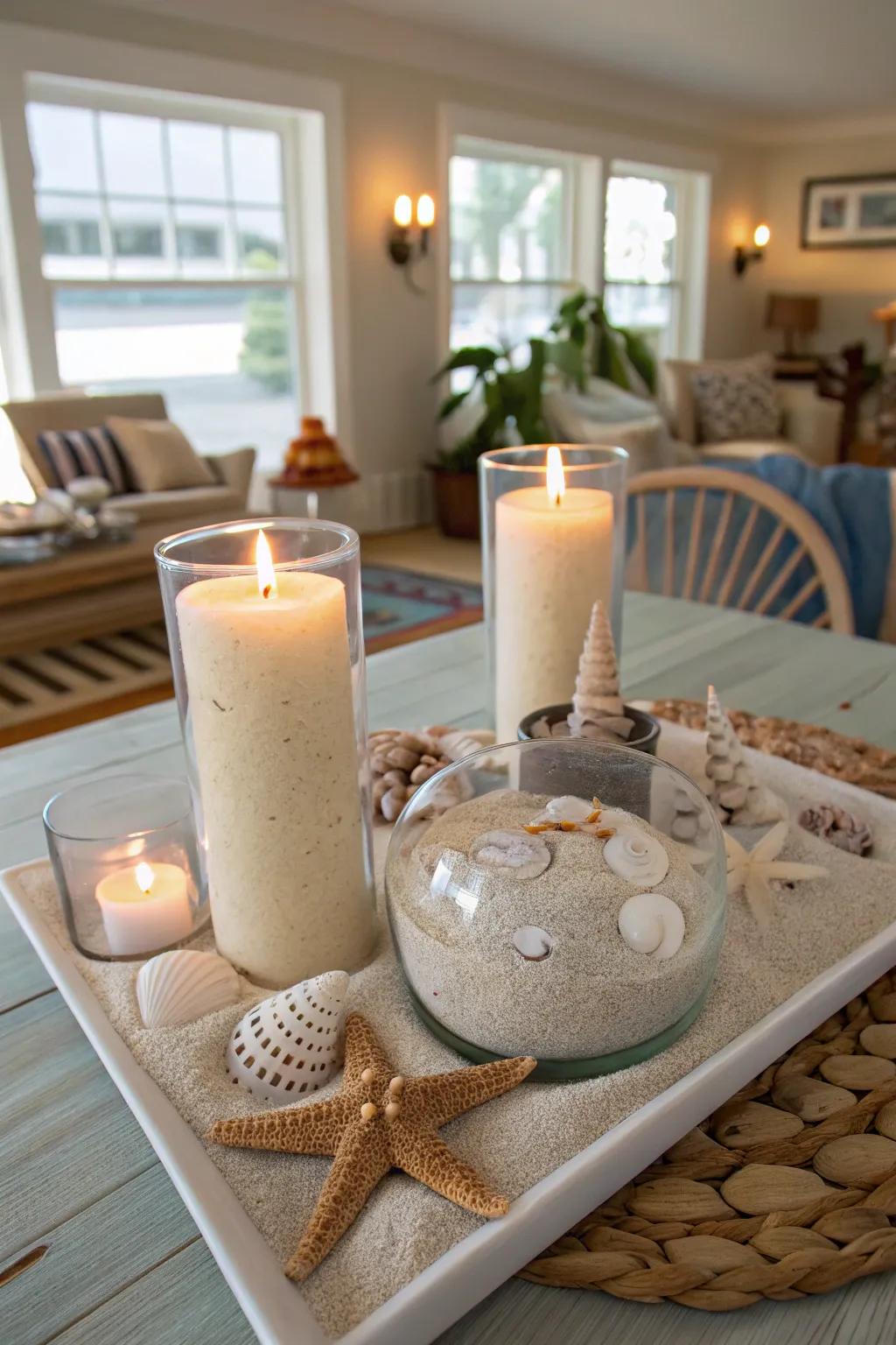 An ocean-themed light setting ushers a seaside vibe into your interior.