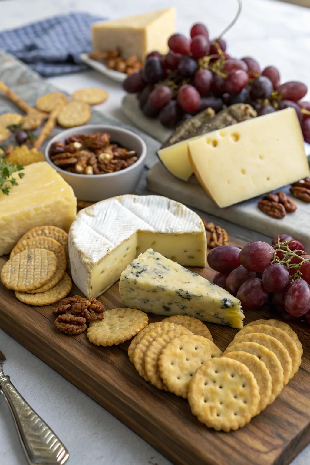 A dream for cheese fanatics with global selections.