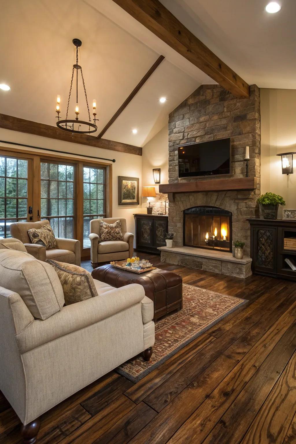Recovered wood: classic appeal for modern-day residences.