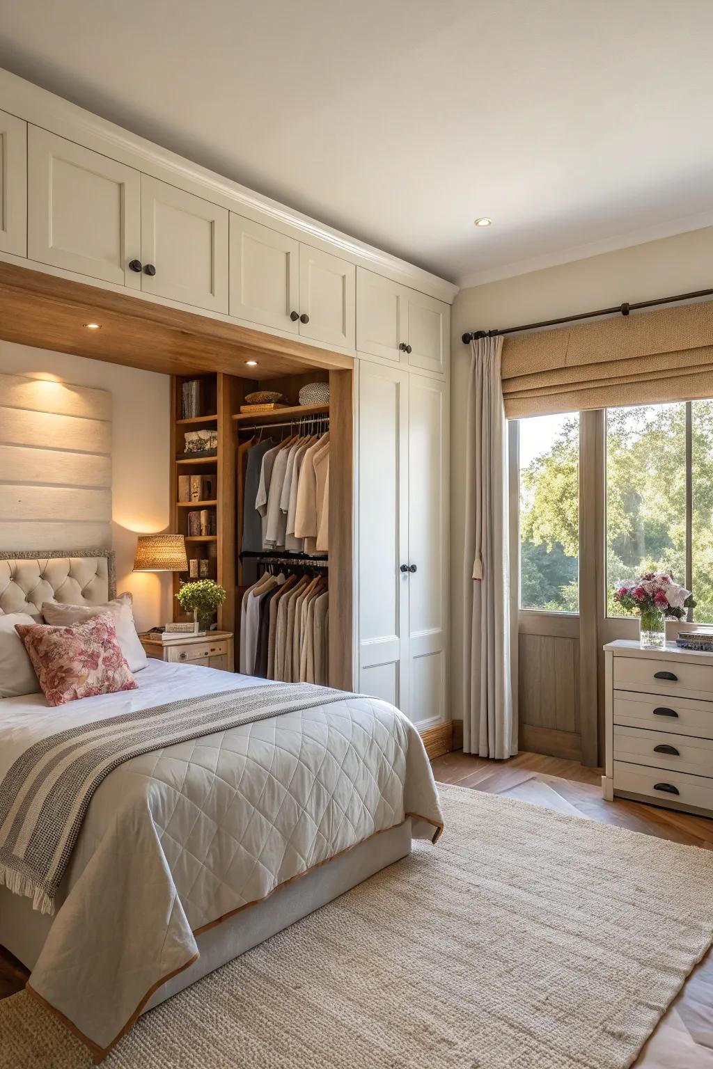 Smooth connection improves the room's flow and balance.