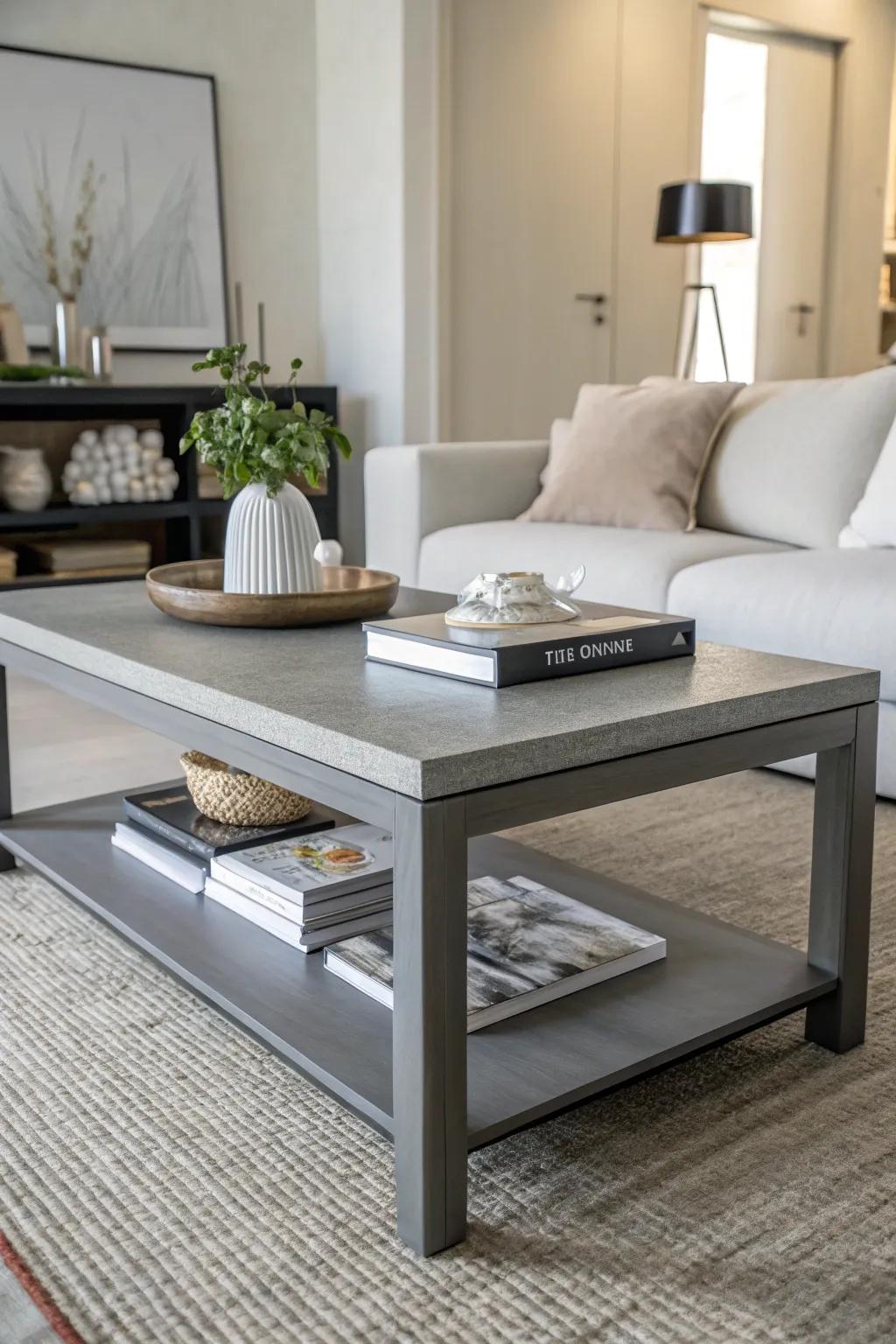 Gray tones radiate a sophisticated and calm atmosphere.