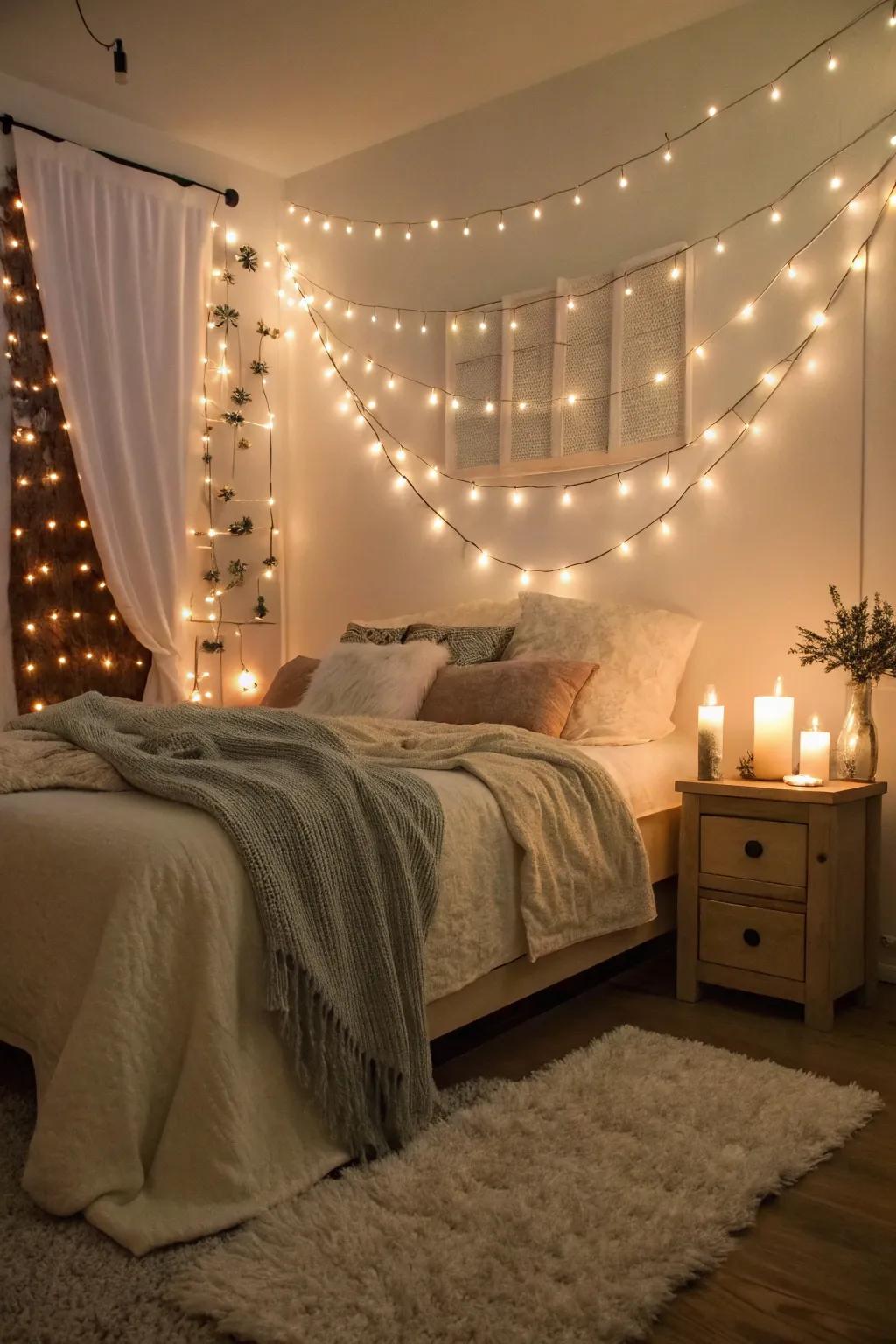 Soft glow that casts a magical light over the room.