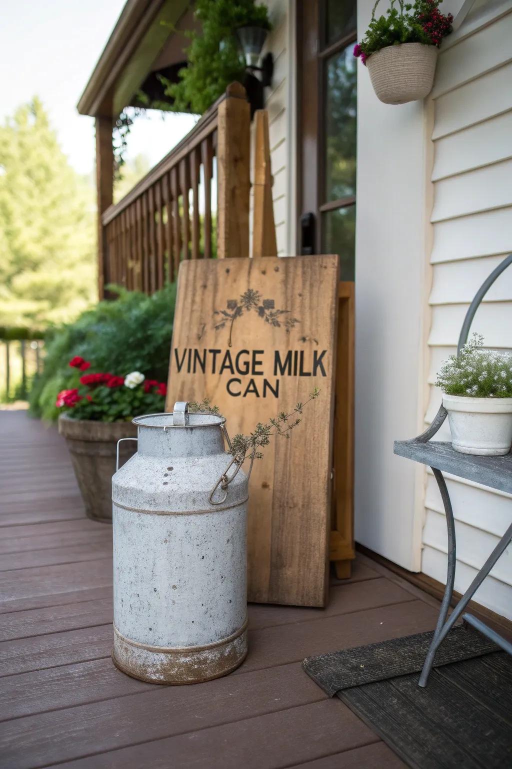 Timeless treasures infuse nostalgia and allure into your porch.