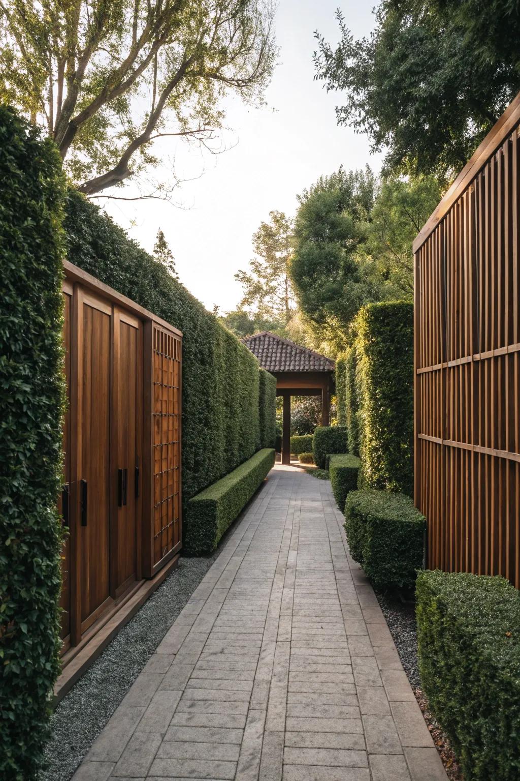 Privacy features establish a secluded, peaceful hideaway.