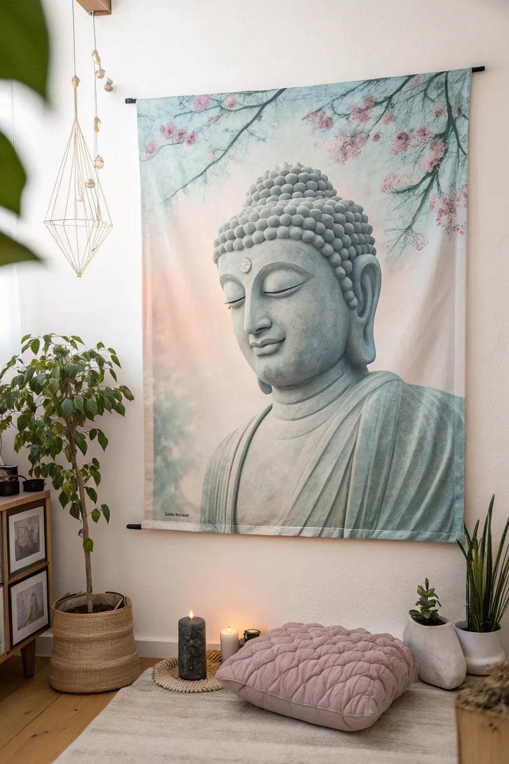 Spiritual themes encourage serenity and reflection.