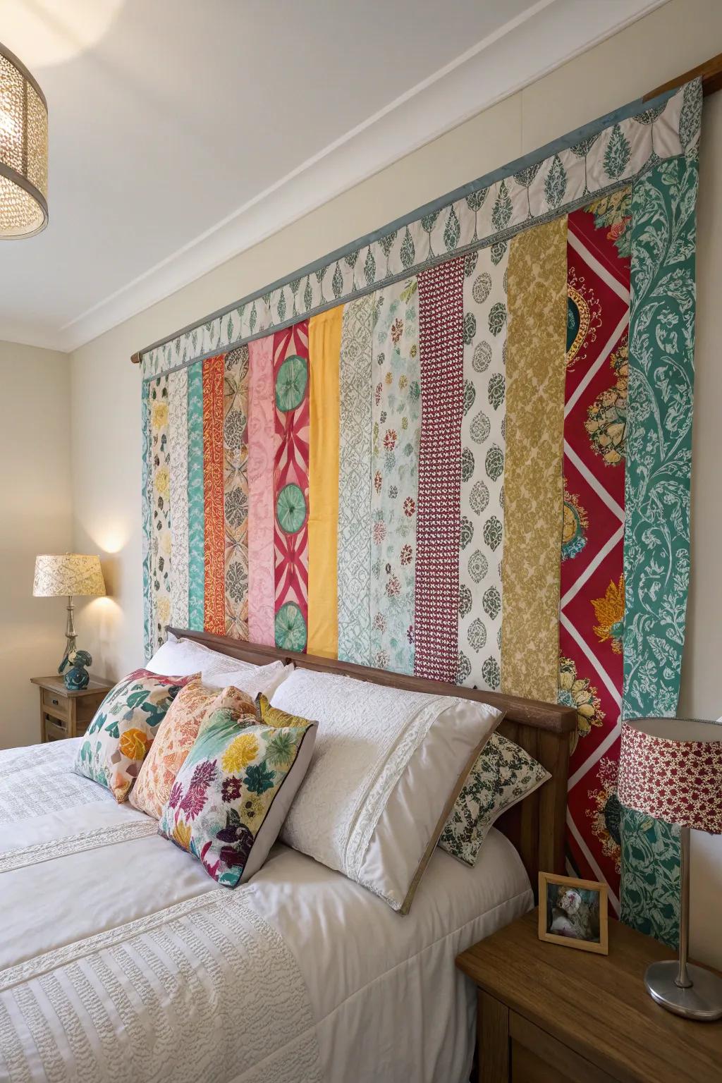 Material borders bring a comfortable and unique touch to your decor.
