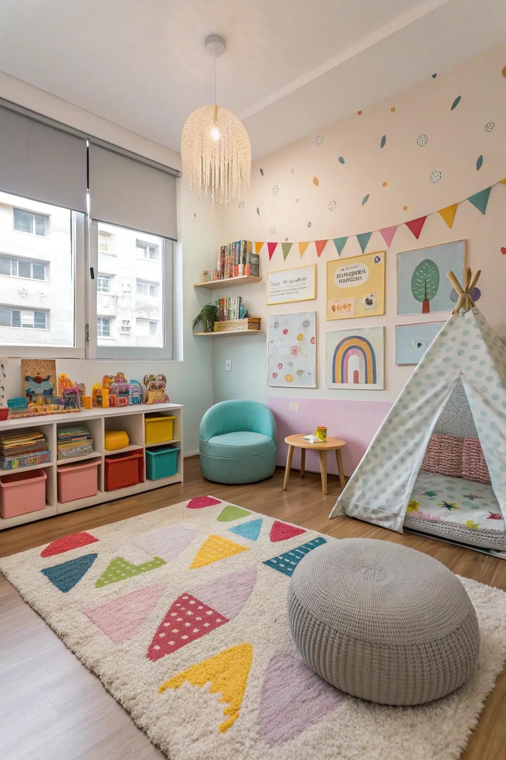 A chic blend of modern design and playful décor.
